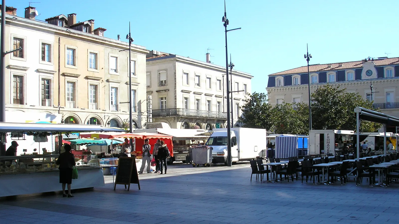 Le centre-ville de Castres, dans le Tarn